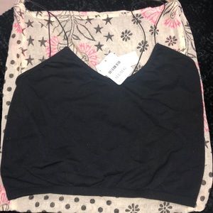 Free People Black Bralette with thin straps